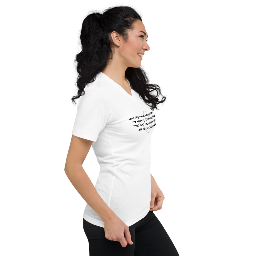 Unisex Short Sleeve V-Neck T-Shirt