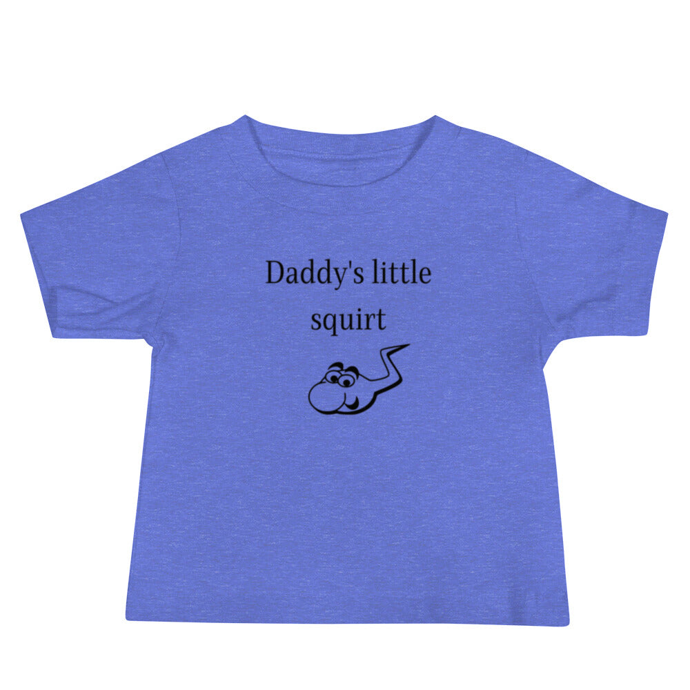 Baby Jersey Short Sleeve Tee - Daddy's little squirt