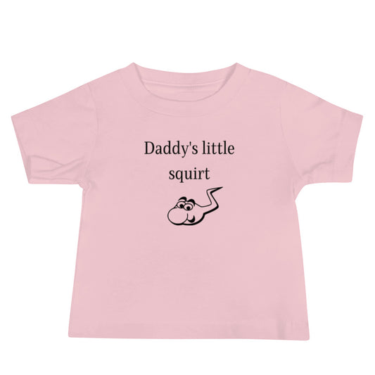 Baby Jersey Short Sleeve Tee - Daddy's little squirt